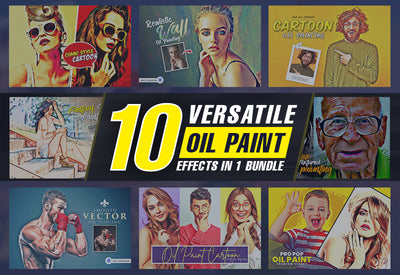 The 10-in-1 Versatile Oil Paint Effects Bundle-Add-Ons-Artixty