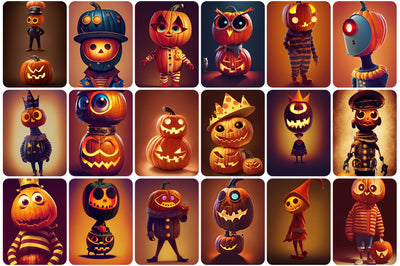 The Anthropomorphic Halloween Graphics Bundle - Artixty