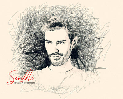 The Scribble & Sketch Photo Effects Templates Bundle - Artixty