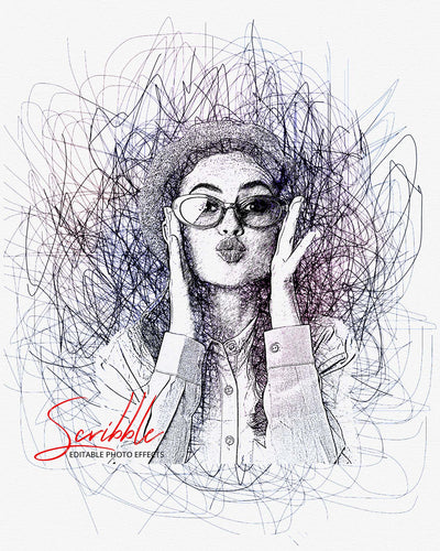 The Scribble & Sketch Photo Effects Templates Bundle - Artixty