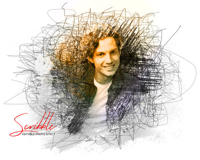 The Scribble & Sketch Photo Effects Templates Bundle - Artixty