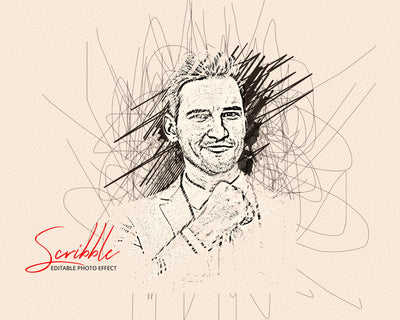 The Scribble & Sketch Photo Effects Templates Bundle - Artixty