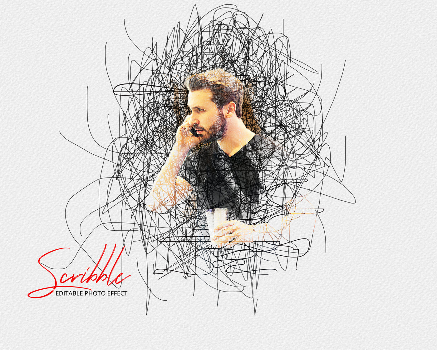 The Scribble & Sketch Photo Effects Templates Bundle - Artixty