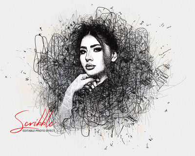 The Scribble & Sketch Photo Effects Templates Bundle - Artixty