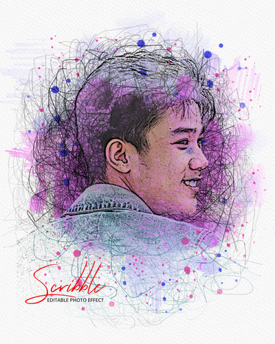 The Scribble & Sketch Photo Effects Templates Bundle - Artixty