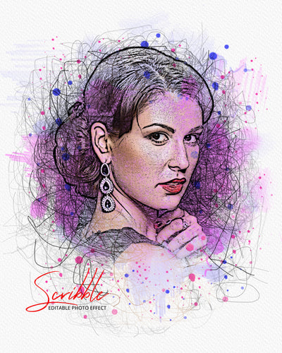 The Scribble & Sketch Photo Effects Templates Bundle - Artixty