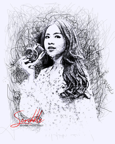 The Scribble & Sketch Photo Effects Templates Bundle - Artixty