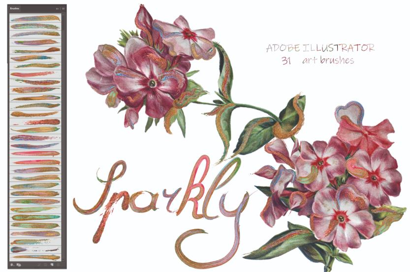 700+ Colourful Illustrator Brushes Bundle-Add-Ons-Artixty