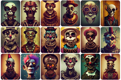 200+ Steampunk Characters Bundle - Artixty