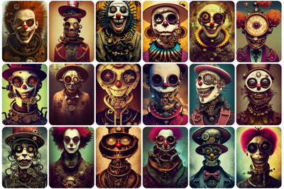 200+ Steampunk Characters Bundle - Artixty