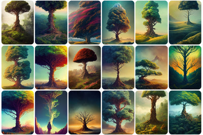 190 Surreal Trees Stock Photos Bundle - Artixty