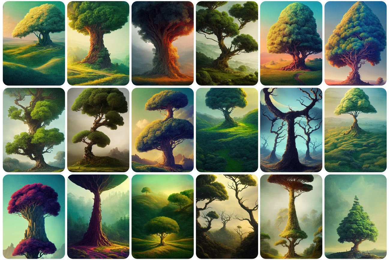 190 Surreal Trees Stock Photos Bundle - Artixty