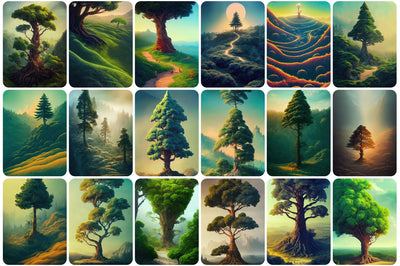 190 Surreal Trees Stock Photos Bundle - Artixty