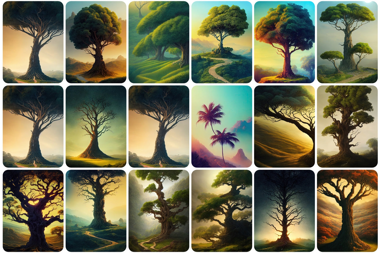 190 Surreal Trees Stock Photos Bundle - Artixty