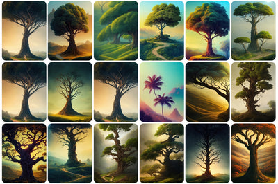190 Surreal Trees Stock Photos Bundle - Artixty