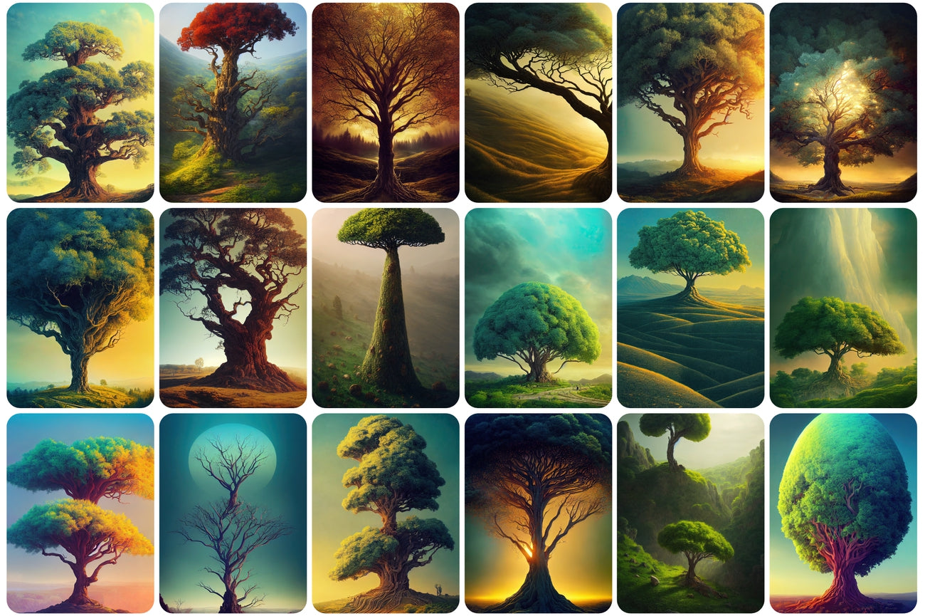 190 Surreal Trees Stock Photos Bundle - Artixty
