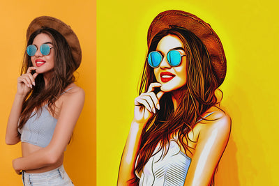 Digital Oil Painting Photoshop Actions Bundle
