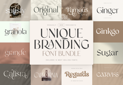 Unique Branding Modern Font Bundles - Artixty