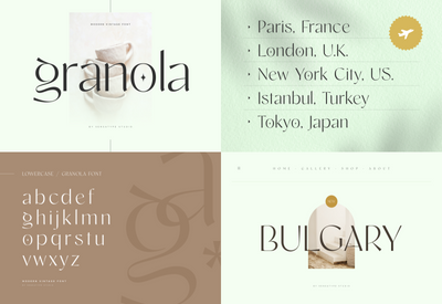 Unique Branding Modern Font Bundles - Artixty