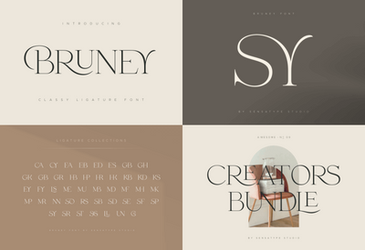The Unique & Classy Modern Font Bundle - Artixty