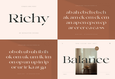 The Unique & Classy Modern Font Bundle - Artixty