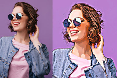 Digital Oil Painting Photoshop Actions Bundle