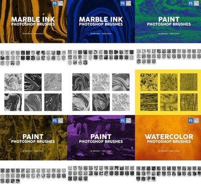 5600+ Artistic Photoshop Brushes Mega Bundle-Add-Ons-Artixty