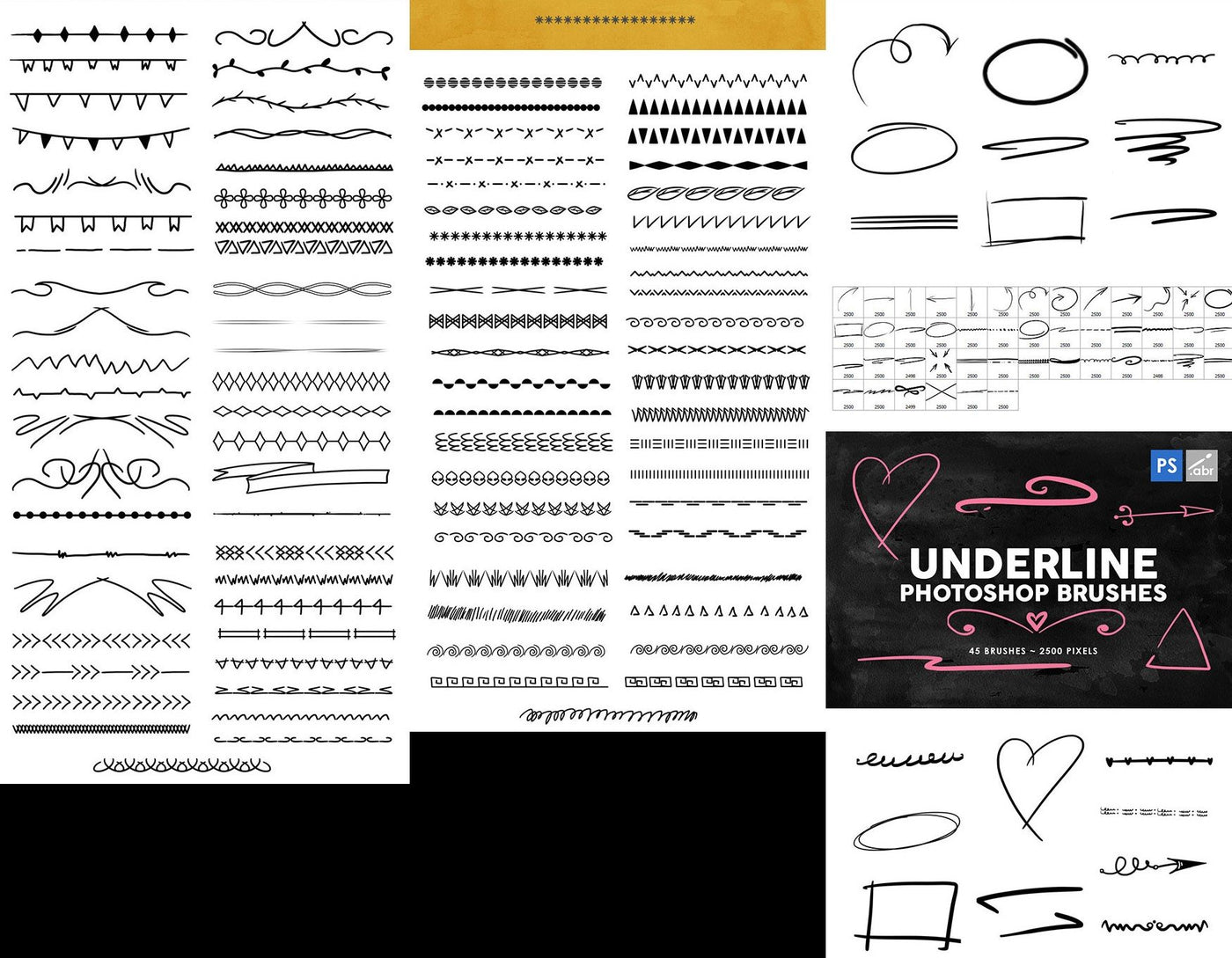 5600+ Artistic Photoshop Brushes Mega Bundle-Add-Ons-Artixty