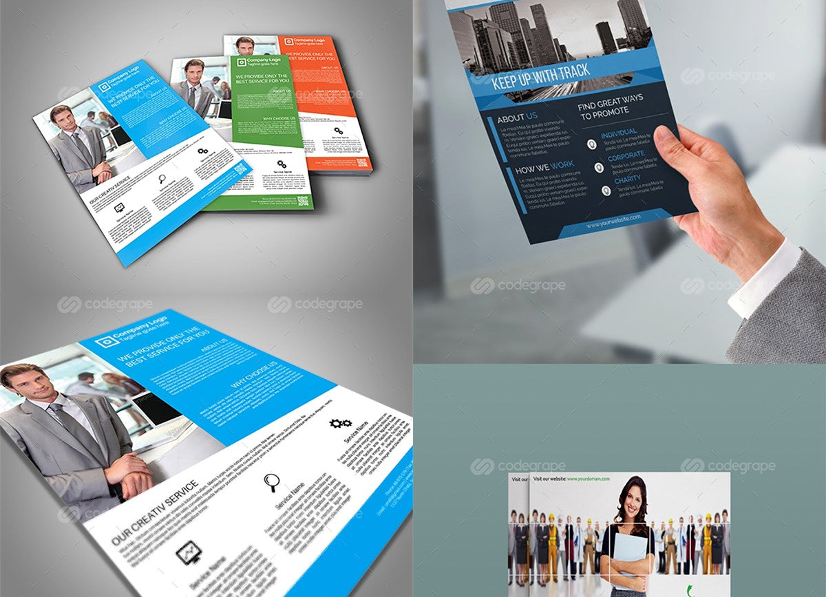 200 Upscale Corporate Flyer Templates Bundle-Templates-Artixty