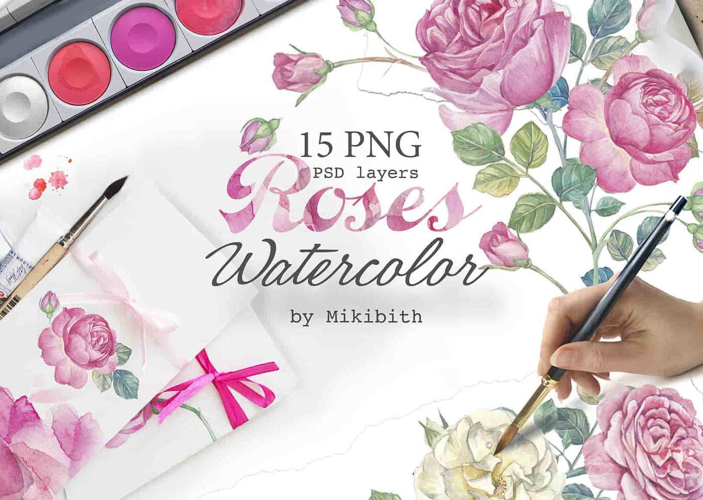 17000+ Exquisite Watercolor Design Library-Graphics-Artixty