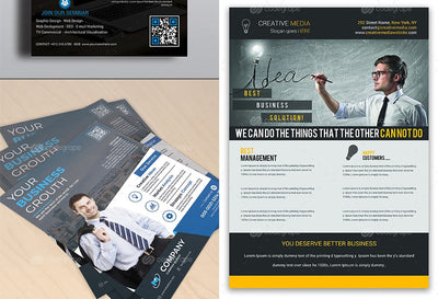 200 Upscale Corporate Flyer Templates Bundle-Templates-Artixty