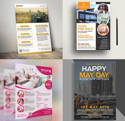 120+ Vibrant Flyer Templates Bundle-Templates-Artixty