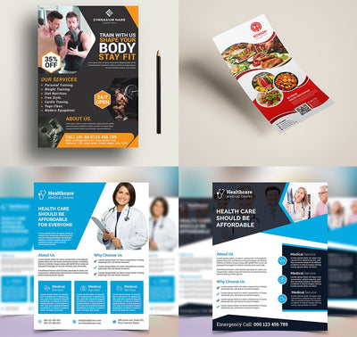 120+ Vibrant Flyer Templates Bundle-Templates-Artixty