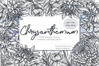 The Large Vector Flowers Bundle - 400+ Design Elements - Artixty
