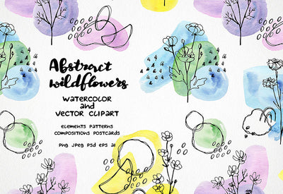 6000+ Watercolor And Line Art Bundle - Artixty