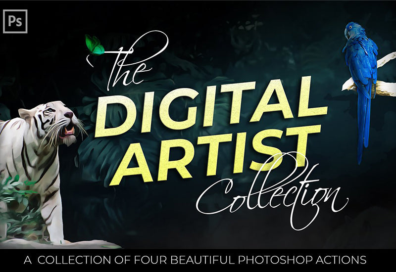 The Digital Art Photoshop Actions Bundle-Add-Ons-Artixty