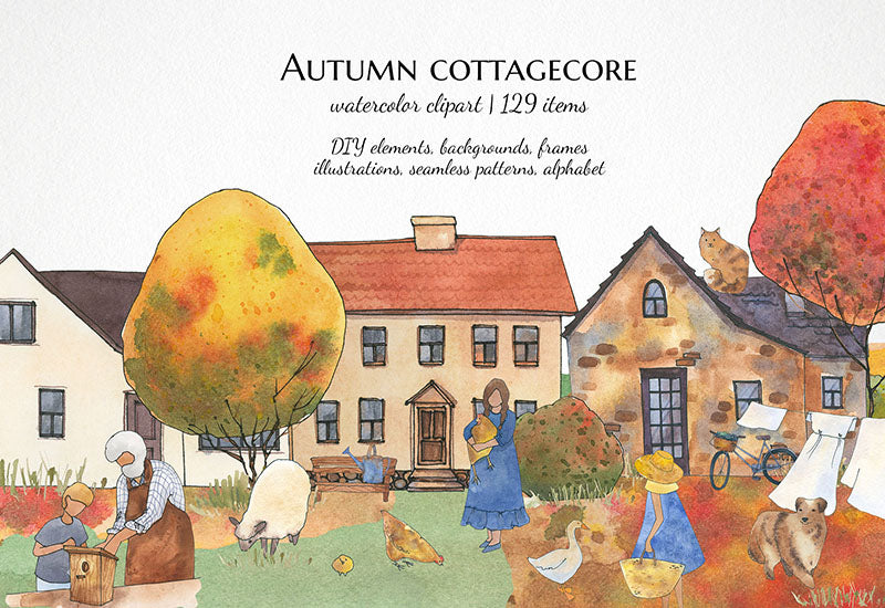 6000+ Watercolor And Line Art Bundle - Artixty