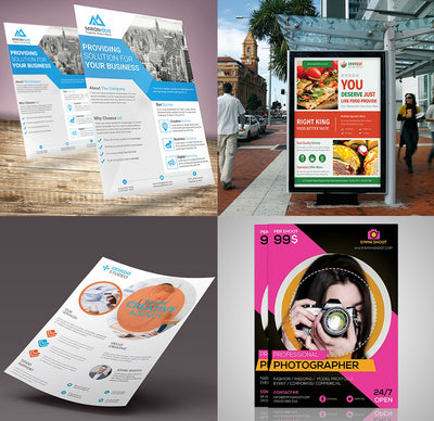 120+ Vibrant Flyer Templates Bundle-Templates-Artixty