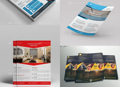 200 Upscale Corporate Flyer Templates Bundle-Templates-Artixty