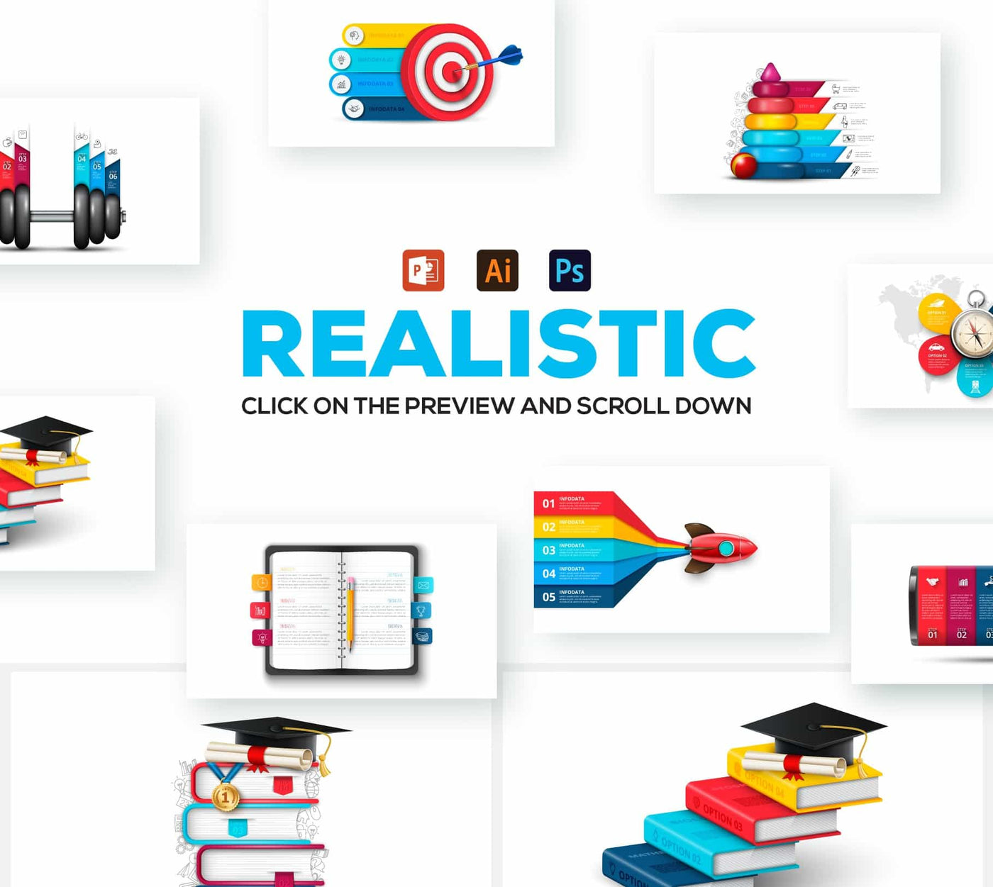 The Creative Infographics Templates - 2000+ Elements - Artixty