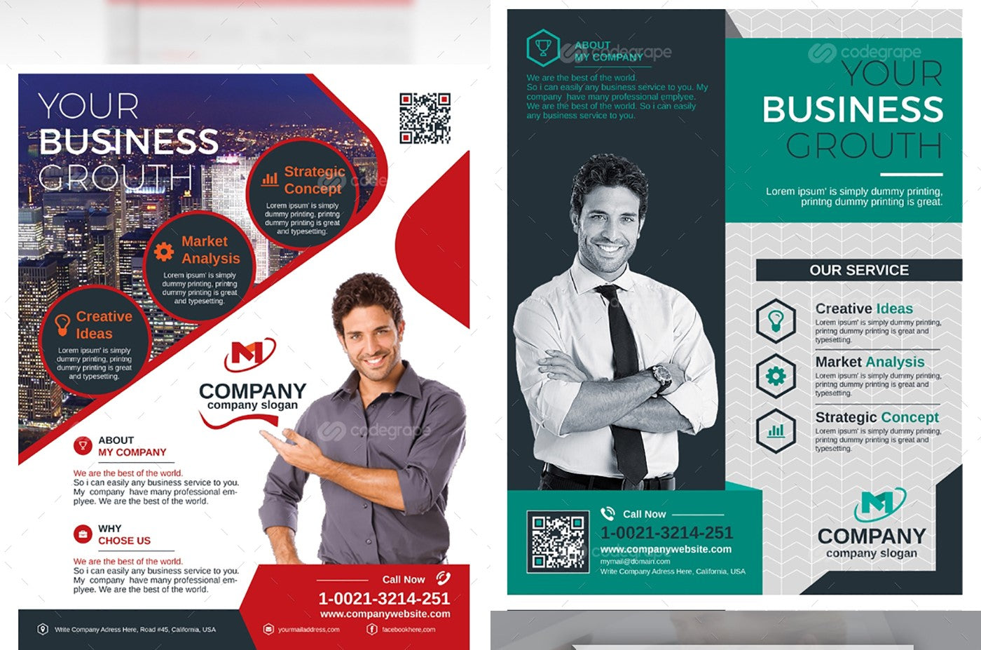 200 Upscale Corporate Flyer Templates Bundle-Templates-Artixty