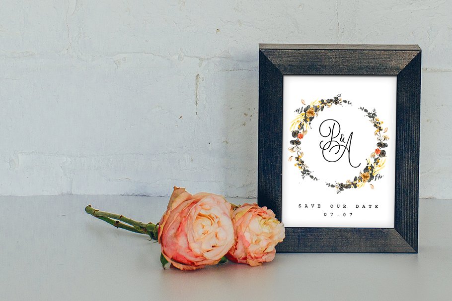 The Watercolor Monogram Illustration Bundle - Artixty