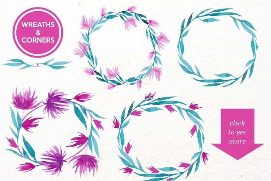 The Glamorous Floral Bundle - 11 Collections In 1-Graphics-Artixty