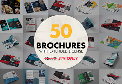 50 Premade Engaging Brochure Template Bundle-Templates-Artixty