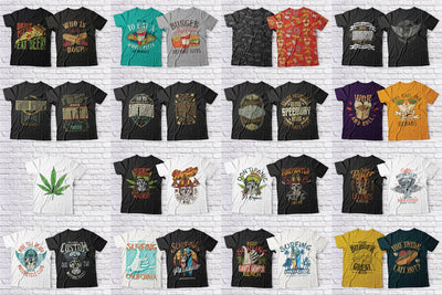 600+ Super Stylish T-Shirt Designs Mega Bundle-Graphics-Artixty