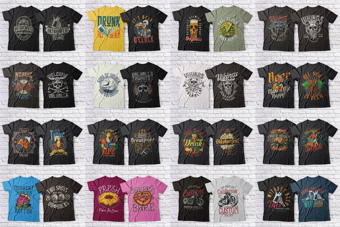 600+ Super Stylish T-Shirt Designs Mega Bundle-Graphics-Artixty
