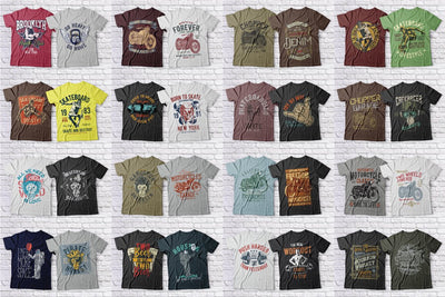 600+ Super Stylish T-Shirt Designs Mega Bundle-Graphics-Artixty