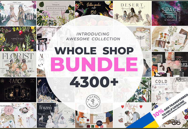 The Kaleriia Whole Shop Bundle - 4300+ Elements - Artixty