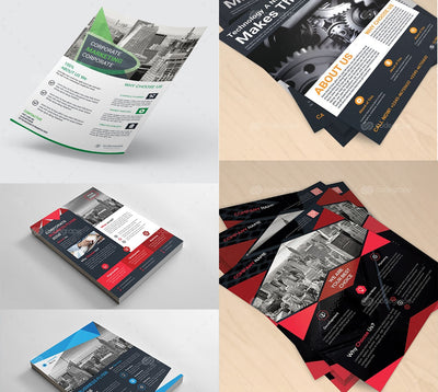 200 Upscale Corporate Flyer Templates Bundle-Templates-Artixty