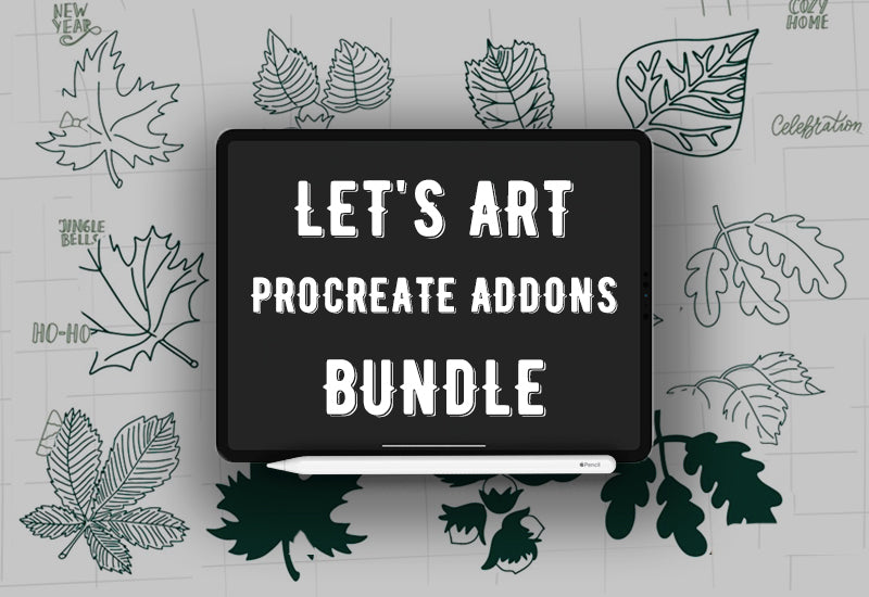 Let's Art Procreate Addons Bundle - 150+ Digital Assets-Add-Ons-Artixty
